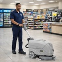 DX15 | Battery Autoscrubber, 15 in. Cleaning in a Convenience Store.
