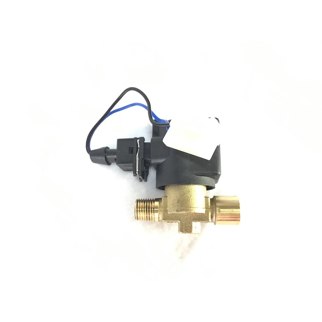 W10752 | Propane Solenoid Shutoff Valve "Lockoff", 12V, brass, 1/4 NPT