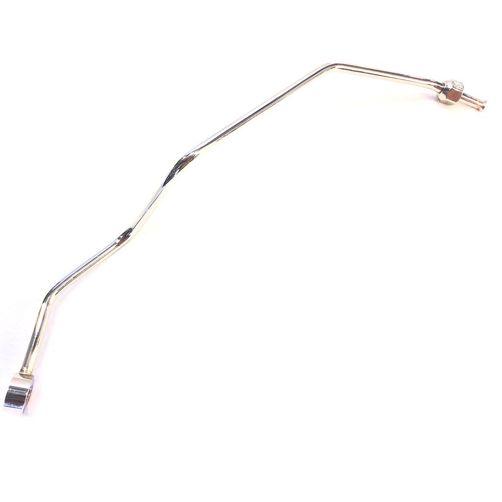 W10901 | Propane Tubing - 1/4 ASTM 280, Copper, w/ Tube Nut & Banjo, Nickel Plate