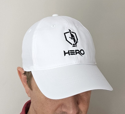 W13827 | HERO Hat (White with Black Logo)