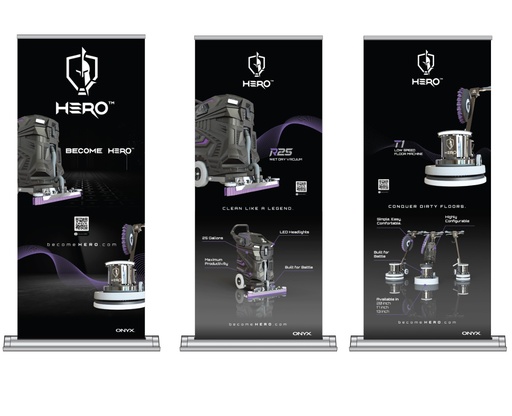 W13834 | HERO Banner - 3 Piece Set